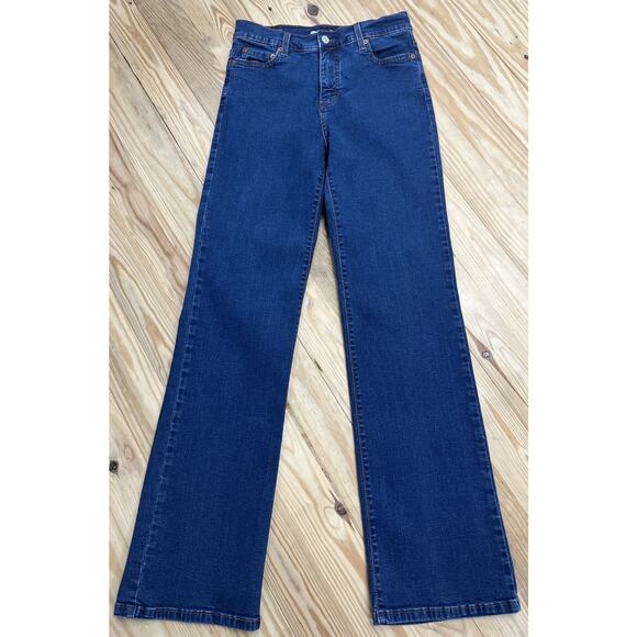 Levis 512 Women's Perfectly Slimming High Rise Bootcut Blue Jeans Size 10 Y2K - Picture 1 of 7